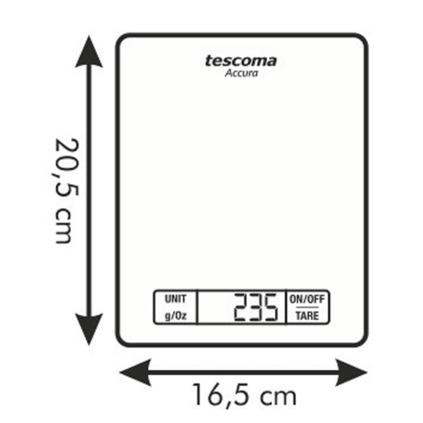 Tescoma electronic weighing scale - bakeware bake house kitchenware bakers supplies baking