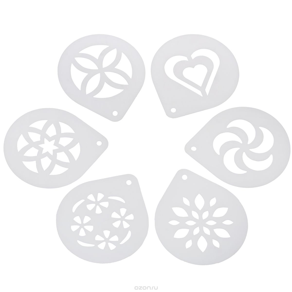 Tescoma  Mydrink 6 Cappuccino Stencils - bakeware bake house kitchenware bakers supplies baking