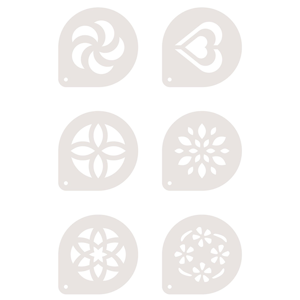Tescoma  Mydrink 6 Cappuccino Stencils - bakeware bake house kitchenware bakers supplies baking