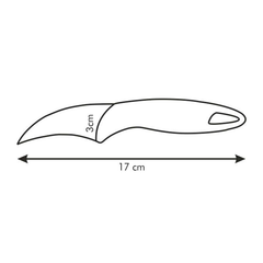 Tescoma Presto Curved Knife 8cm - bakeware bake house kitchenware bakers supplies baking