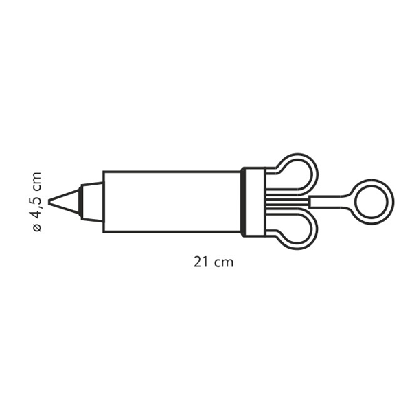 Tescoma Piston Cake Decorator Delicia, 8 Nozzles - bakeware bake house kitchenware bakers supplies baking