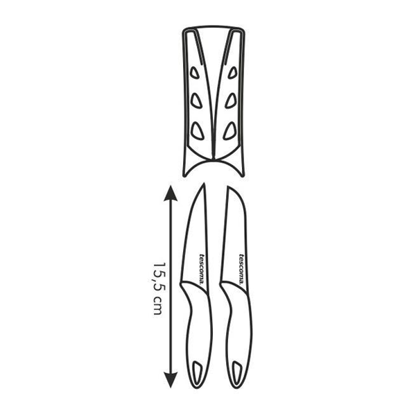 Tescoma Presto Mini Knives 2Pcs - bakeware bake house kitchenware bakers supplies baking