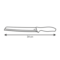 Tescoma  SONIC 20cm Bread Knife - bakeware bake house kitchenware bakers supplies baking