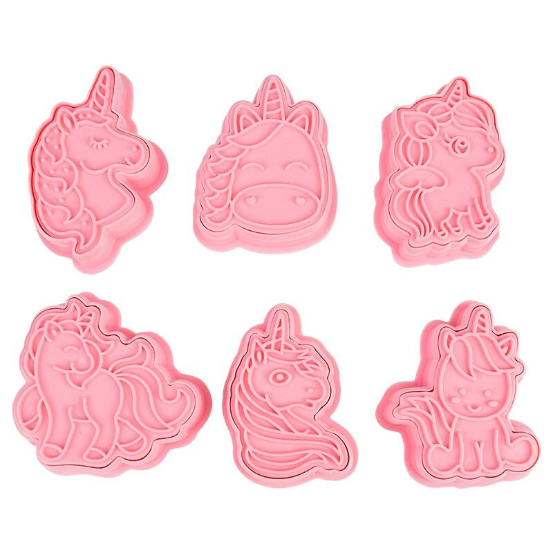 Unicorn Fondant & Cookie Cutter 6Pcs