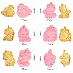 Unicorn Fondant & Cookie Cutter 6Pcs