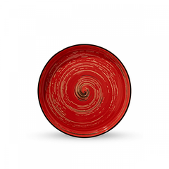 Wilmax Spiral Red Plate 9"