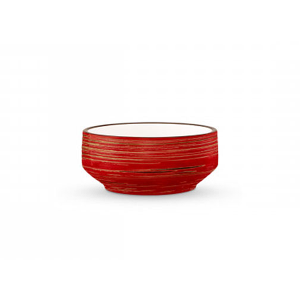 Wilmax Spiral Red Soup Cup 5"