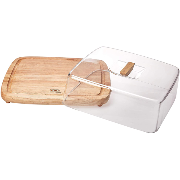 Billi Wooden Cheese Dome with Acrylic Cover - bakeware bake house kitchenware bakers supplies baking