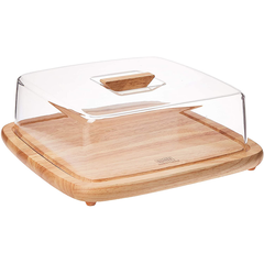 Billi Wooden Cheese Dome with Acrylic Cover - bakeware bake house kitchenware bakers supplies baking