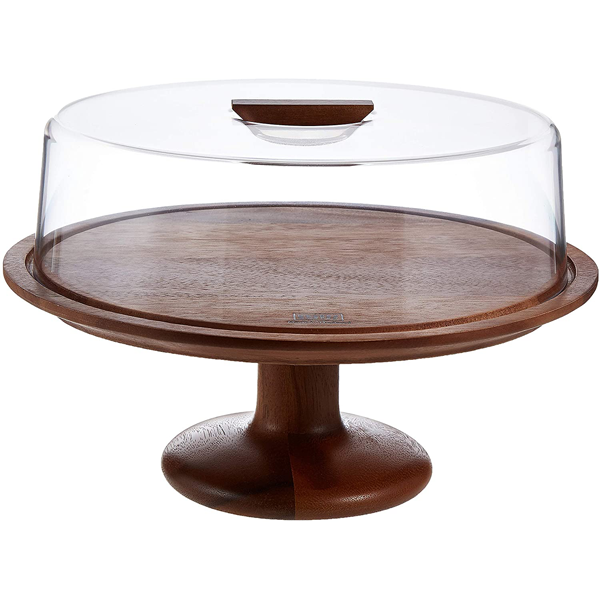 Billi Cake Dish with Wooden Stand - bakeware bake house kitchenware bakers supplies baking
