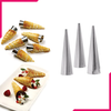 Stainless Steel Cream Roll Cones 3pcs