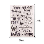 Best Wishes Silicone Rubber Stamp