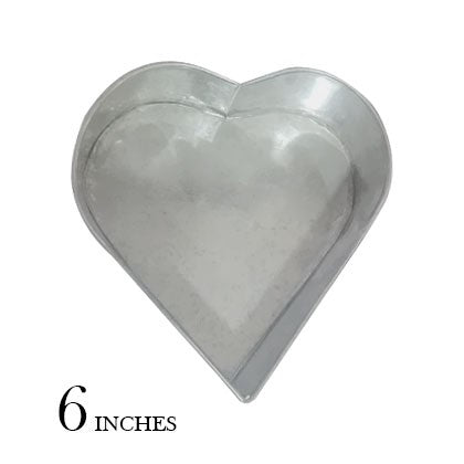 Heart Cake Mold Silver 6 x 6 Inch