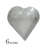 Heart Cake Mold Silver 6 x 6 Inch