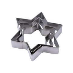 Star Cake Ring 3 Pcs Set Stainless Steel